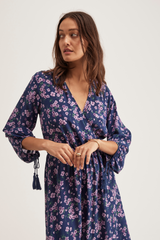 Julianne Dress, Navy Violet