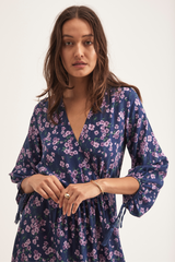 Julianne Dress, Navy Violet
