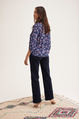 Jenny Blouse, Navy Violet