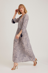 Julianne Dress, Navy Paisley