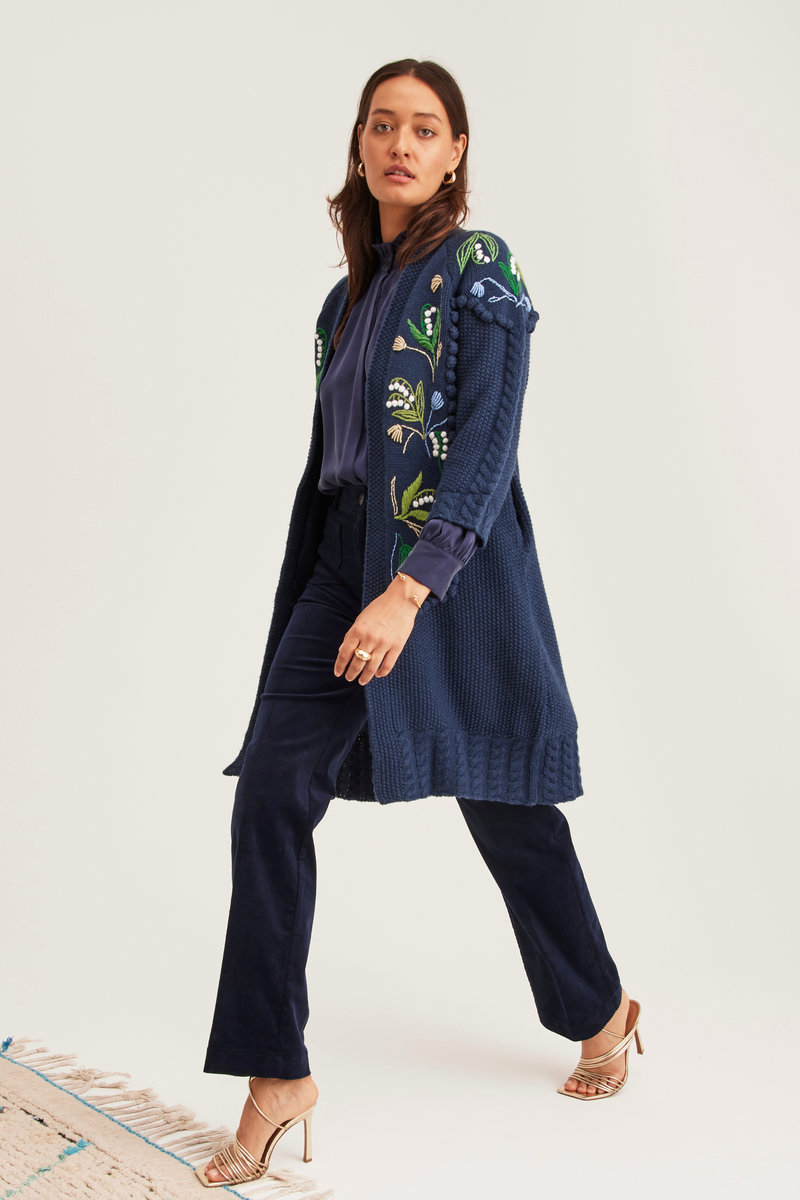 Eve Jacket Lily of the valley Navy