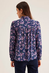 Rosie Shirt, Navy Violet