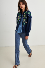 Holly Cardigan Lily of the Valley Navy
