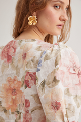 Zoe Blouse, Summer Bloom