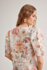 Zoe Blouse, Summer Bloom