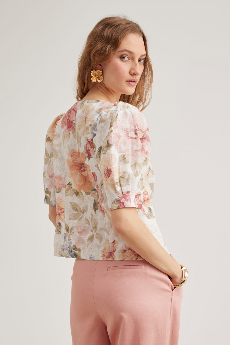 Zoe Blouse, Summer Bloom