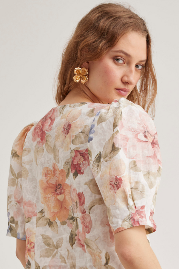 Zoe Blouse, Summer Bloom