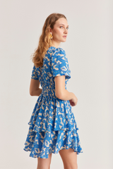 Jolene Dress, Pop Paisley- Royal blue