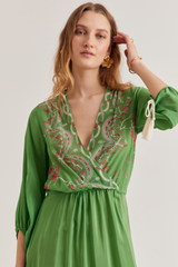 Julianne Dress, Birdie Pistachio