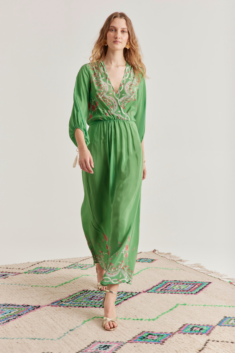 Julianne Dress, Birdie Pistachio