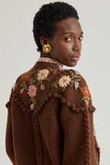 Holly Cardigan, Chestnut Brown