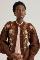 Holly Cardigan, Chestnut Brown