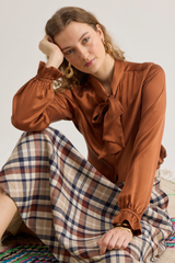 Pauline Shirt, Caramel brown