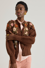 Holly Cardigan, Chestnut Brown