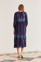 Caroline Dress, Birdie Navy