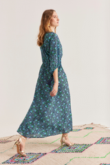 Julianne Dress, Blue Blossom