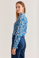 Pauline Shirt, Pop Paisley - Royal blue