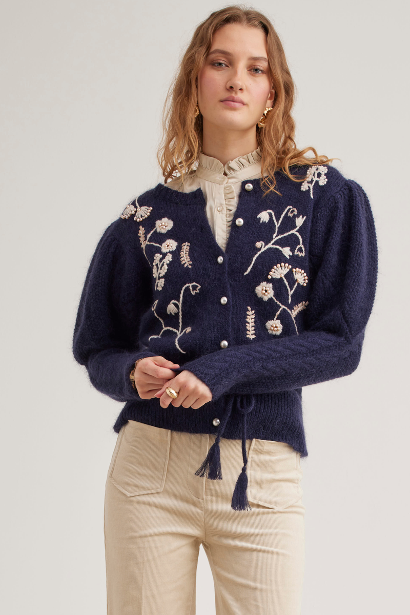 Colette Cardigan, Midnight Blue