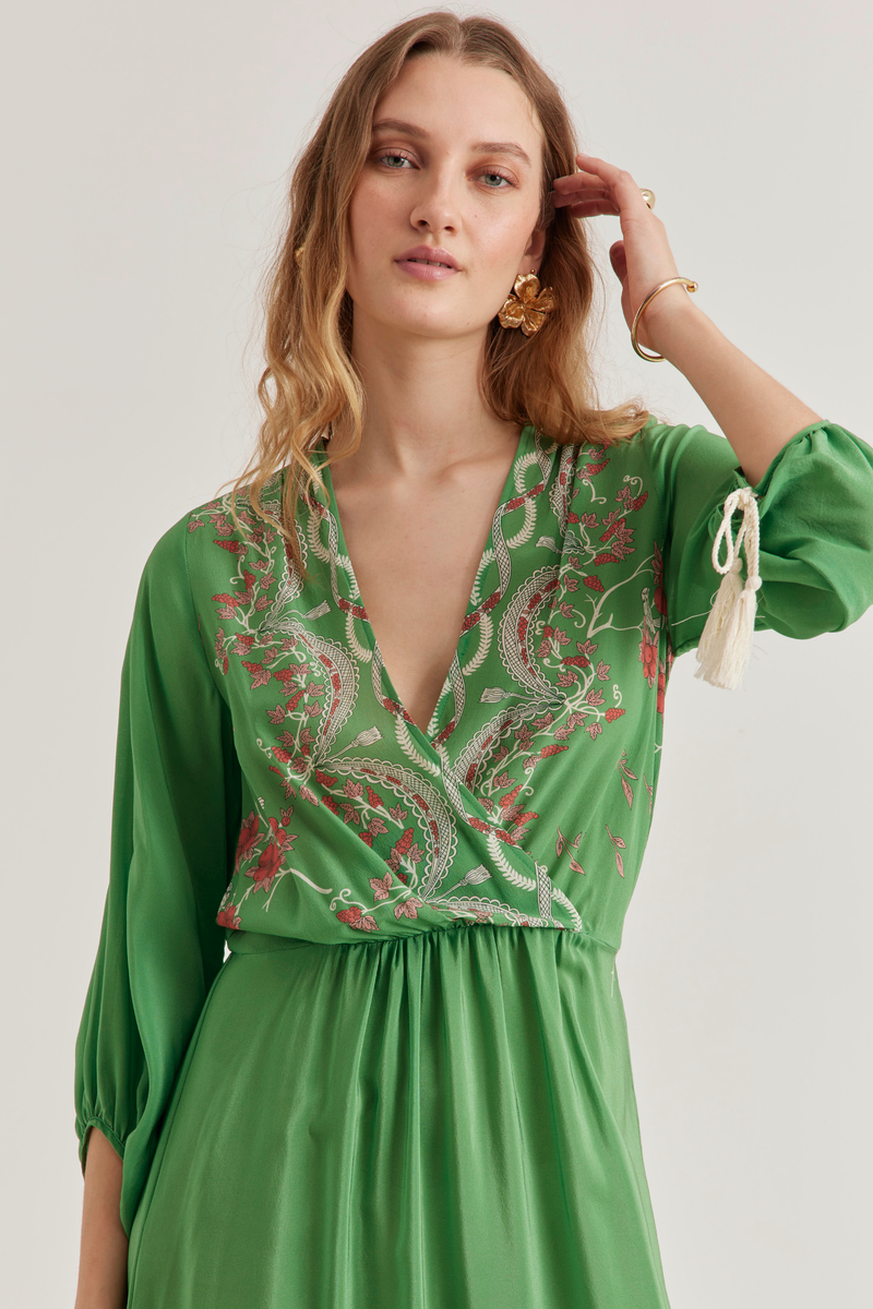 Julianne Dress, Birdie Pistachio