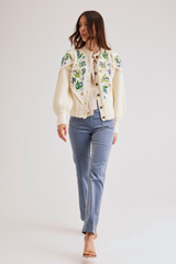 Holly Cardigan Lily of the Valley, Cream