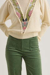 Carol Corduroy Jeans, Sage