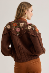 Holly Cardigan, Chestnut Brown