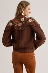 Holly Cardigan, Chestnut Brown