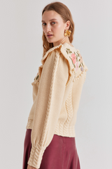 Brooklyn Sweater Ivory Rose