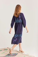 Caroline Dress, Birdie Navy