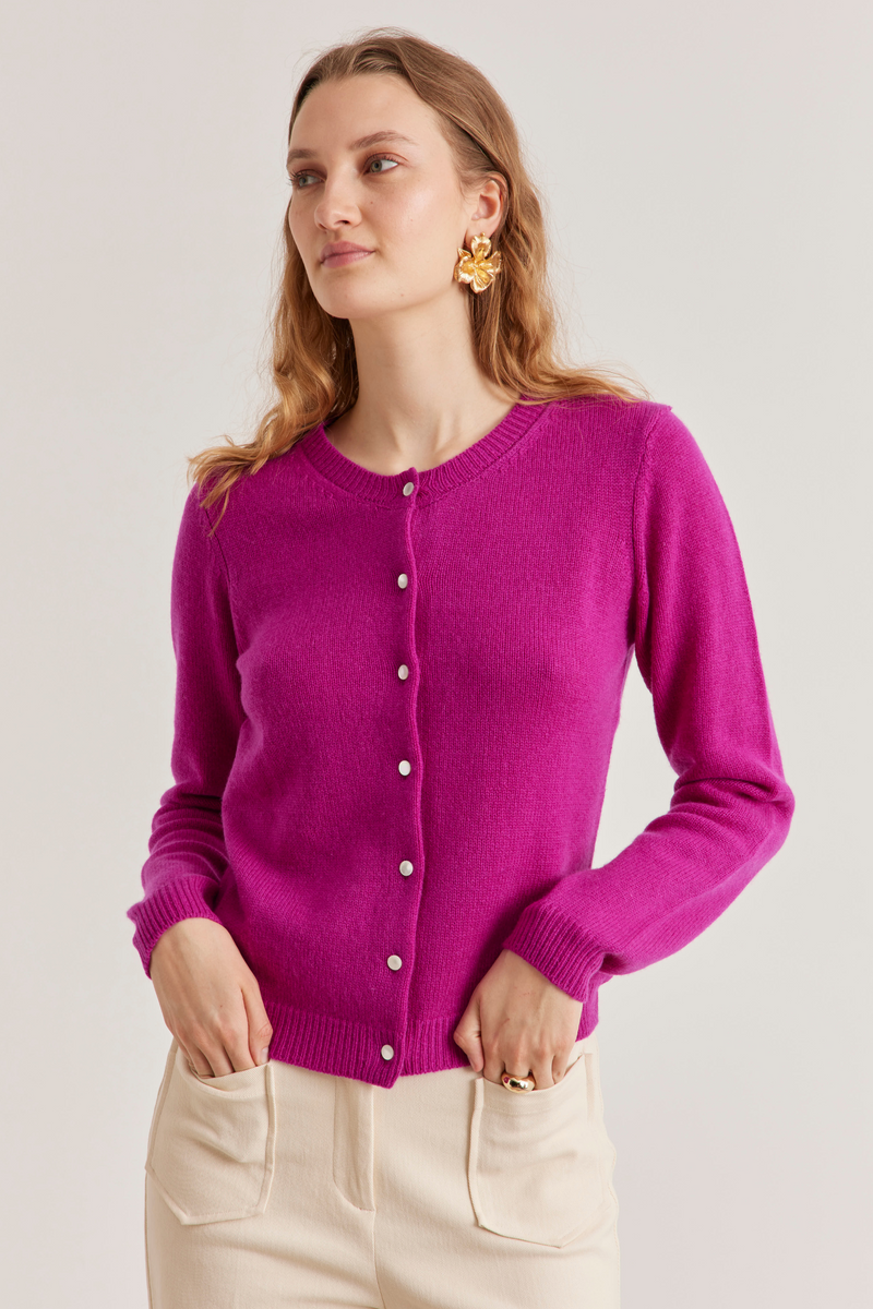 Jackie Cardigan, Orchid Cashmere