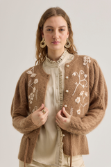 Colette Cardigan, Caramel Beige