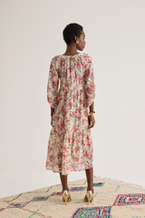 Caroline Dress, Iris Rose
