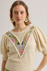 Iris Jumper, Merino Handknit