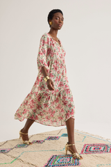 Caroline Dress, Iris Rose