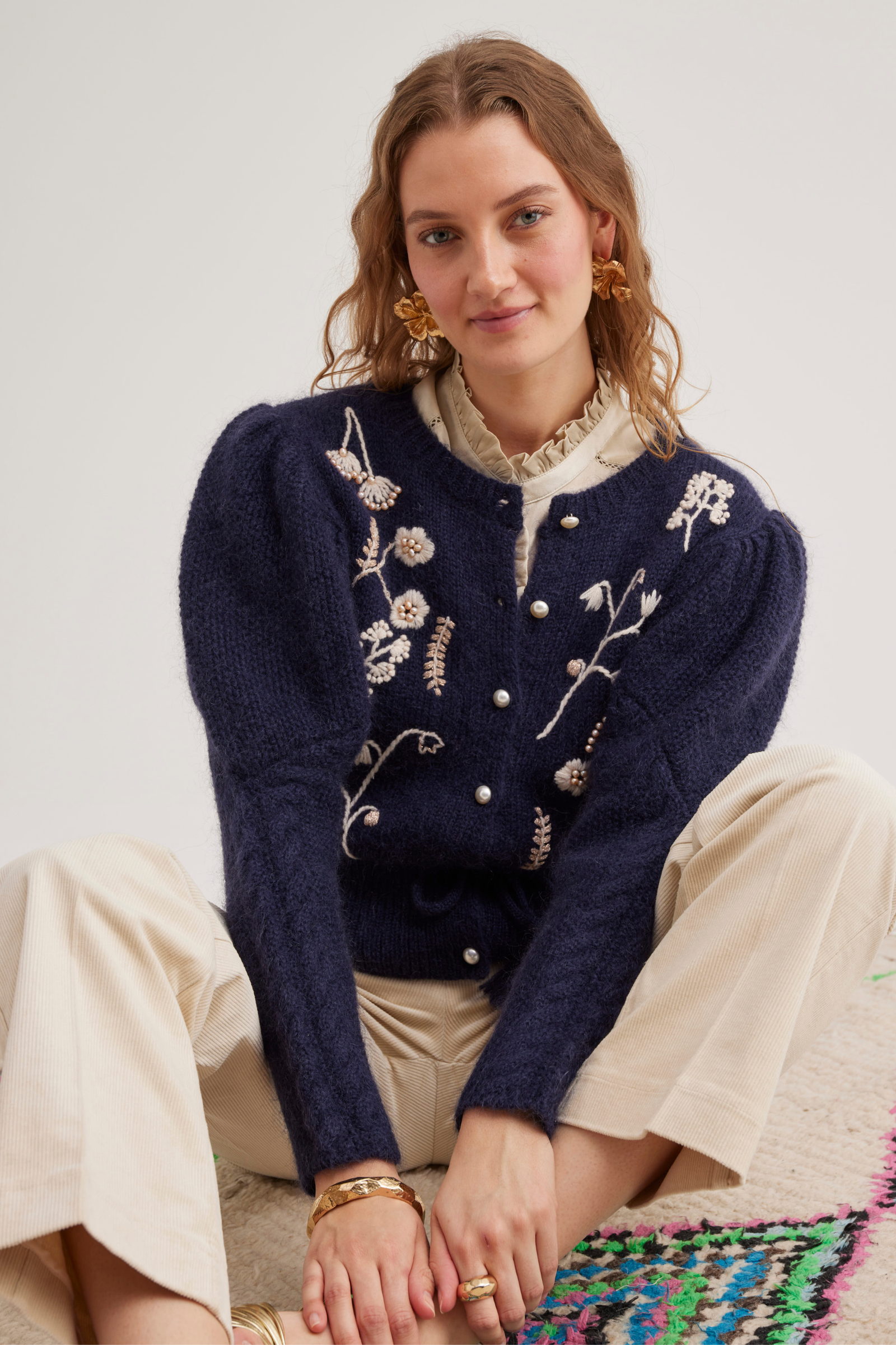 teiTHE SECRET CLOSET カシミヤCD NAVY美品L Colette Cardigan, Midnight Blue – Line Markvardsen