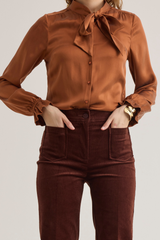 Carol Corduroy Jeans, Chestnut