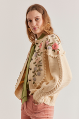 Holly Cardigan, Ivory Rose