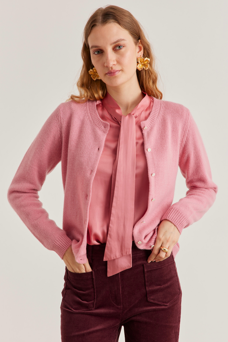 Jackie Cardigan, Rose Cashmere