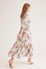 Savannah Dress, Cream Lilac