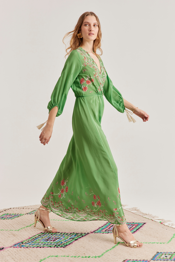 Julianne Dress, Birdie Pistachio