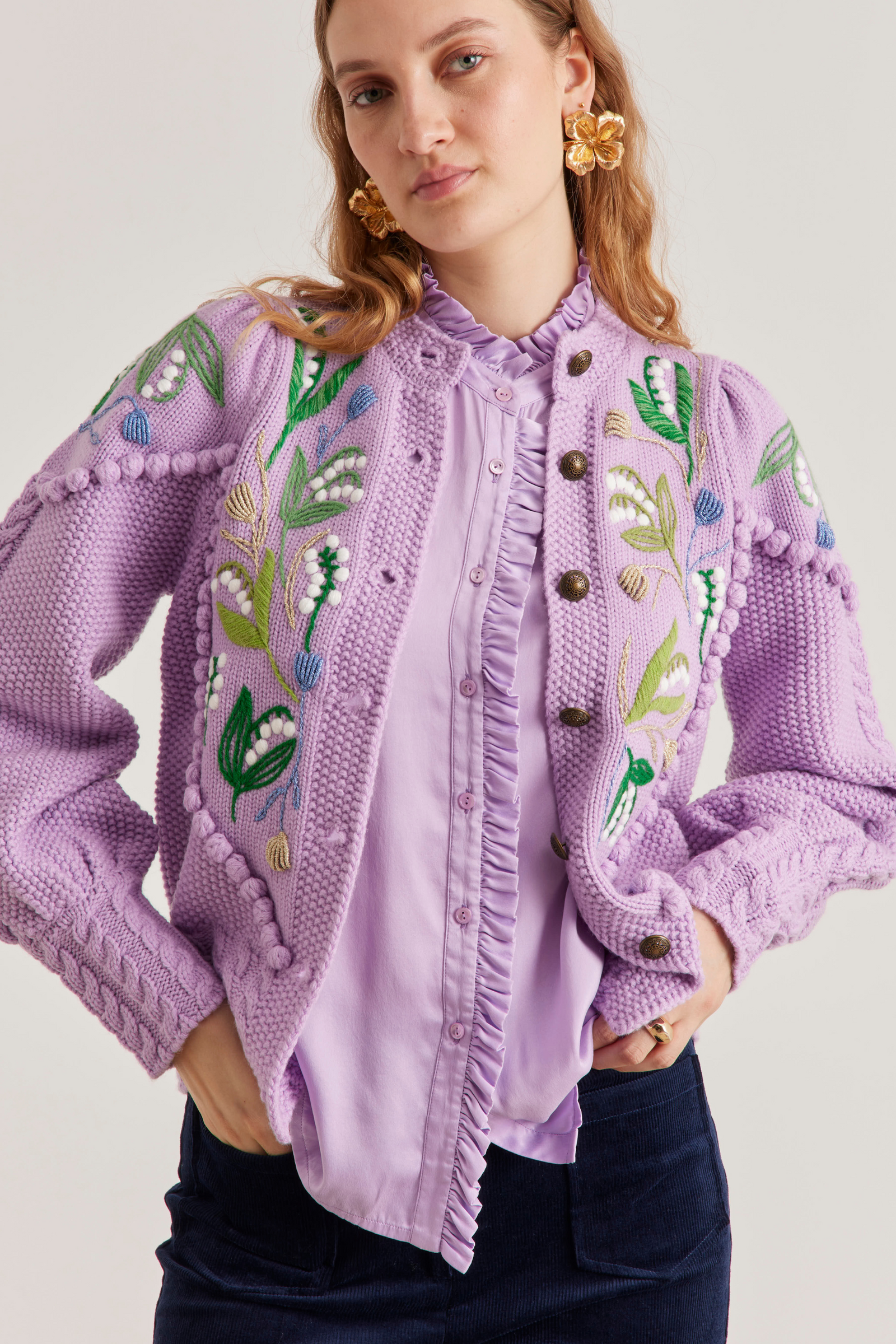 トップス bibiy LILY RIBBON CARDIGAN Bibiy. LILY RIBBON CARDIGAN - メルカリ