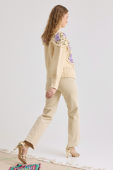 Holly Cardigan, Ivory Lilac