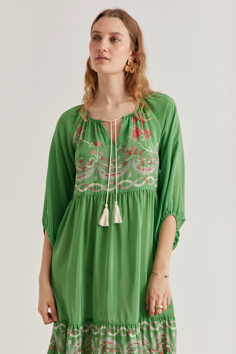 Caroline Dress, Birdie Pistachio Line Markvardsen Caroline Dress, Birdie Pistachio Line Markvardsen