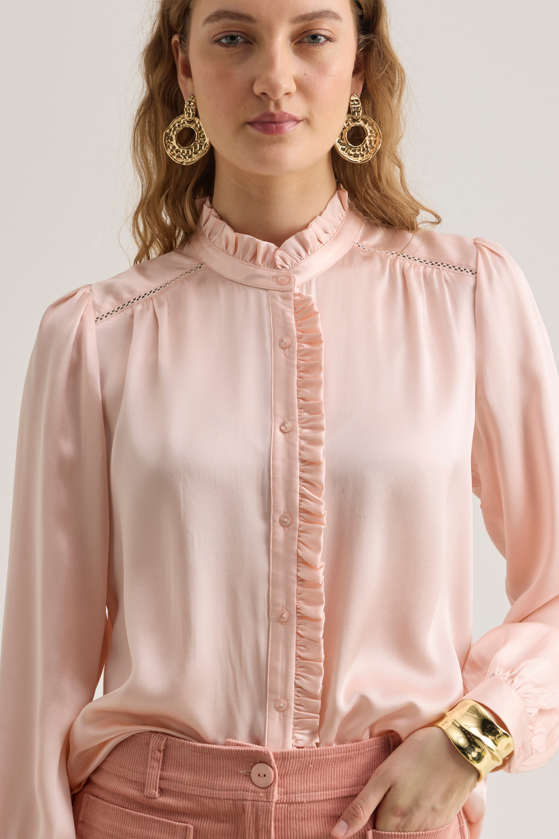 Rosie Shirt, light Rose – Line Markvardsen