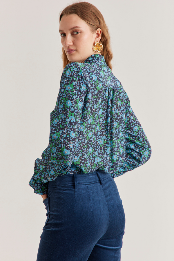 Pauline Shirt, Blue blossom