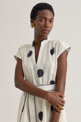 Viviane Dress, Maxi Dot