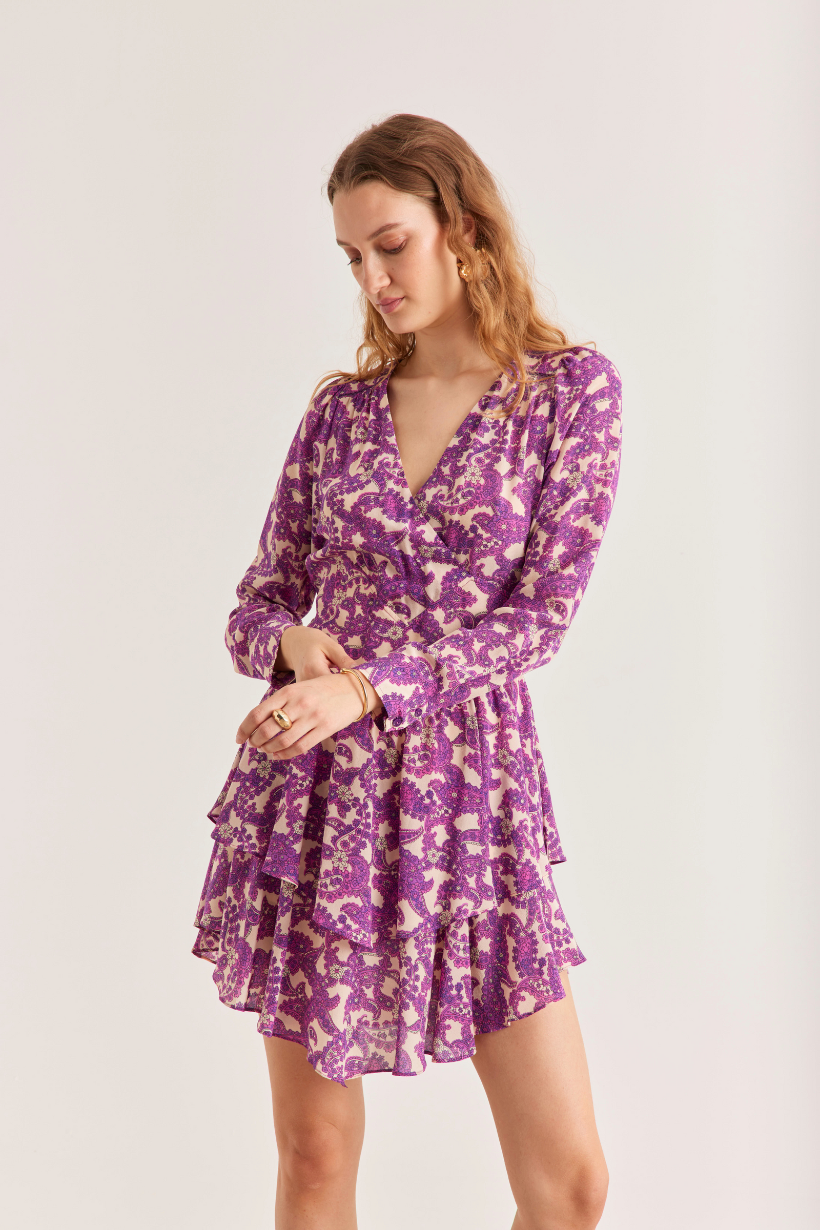 Darlene Dress, Pop Paisley Purple – Line Markvardsen