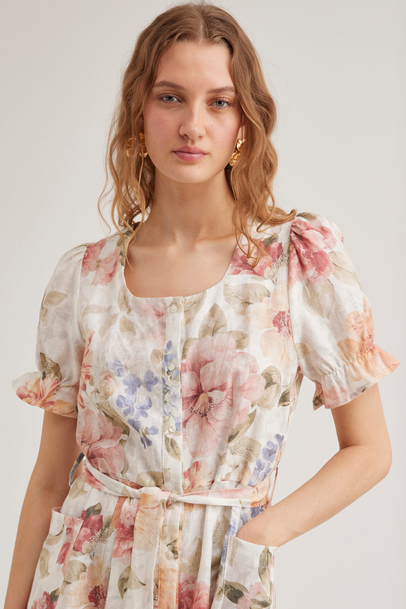 Cordelia Dress, Summer Bloom
