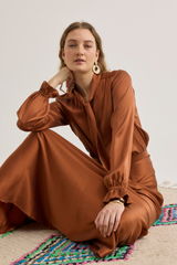 Pauline Shirt, Caramel brown