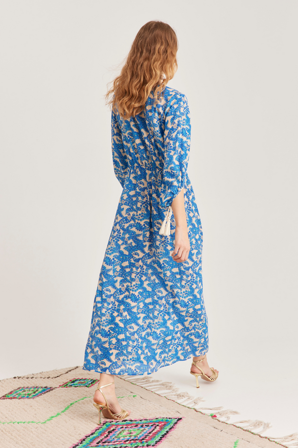 Julianne Dress, Pop Paisley Royal blue